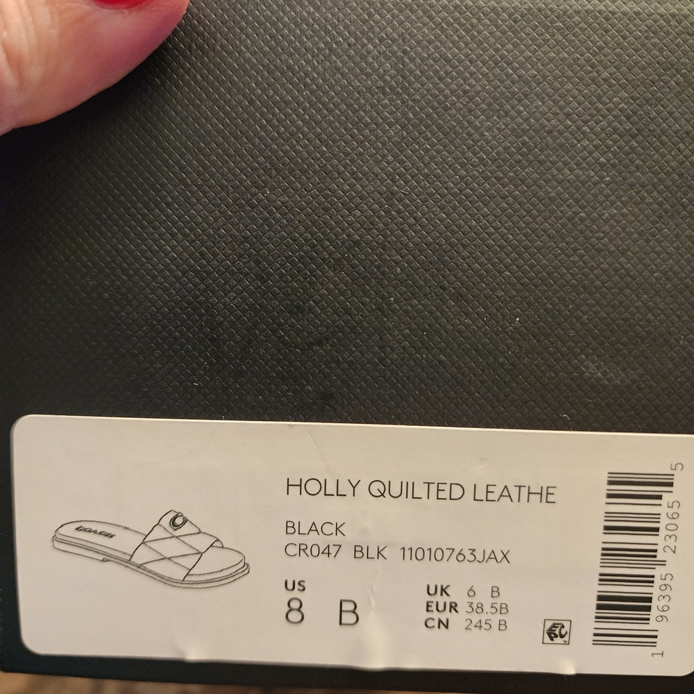JJ - Coach Black Slide Sandals - Picture 3 of 6